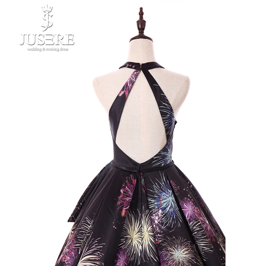 JUSERE Charming Jewel Neck Sleeveless Backless Sweep Trian Long Evening Dress Formal Party Gowns Floor Length Evening Dresses JUSERE Charming Jewel Neck Sleeveless Backless Sweep Trian Long Evening Dress Formal Party Gowns Floor Length Evening Dresses