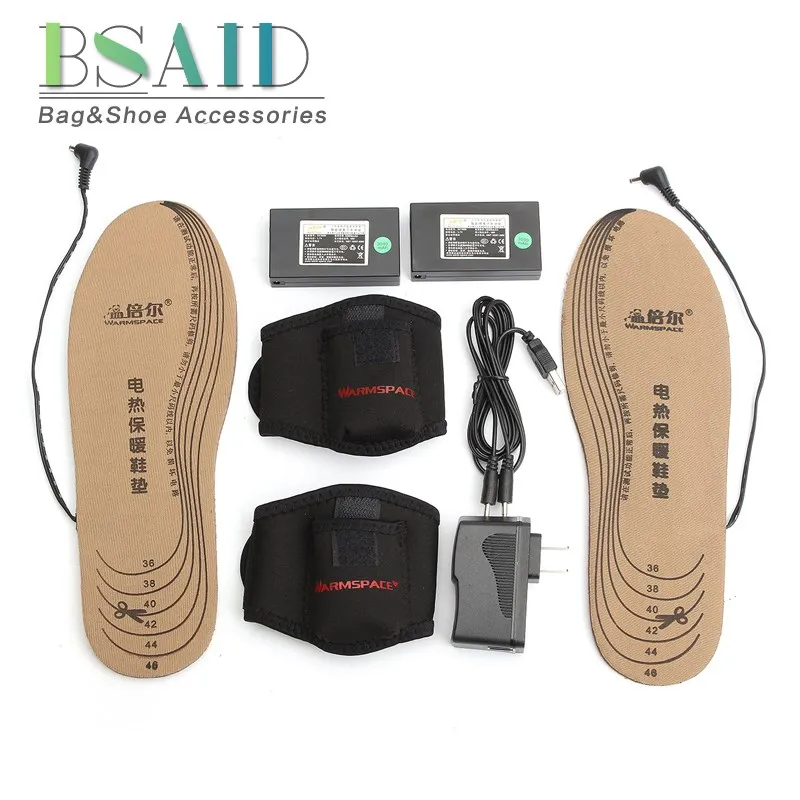 Pаспродажа BSAID 1 пара USB электрически подогревом стельки костюм для EUR36 46, зима утепленная одежда подкладка под ножки для мужчин женщин с подогревом обув