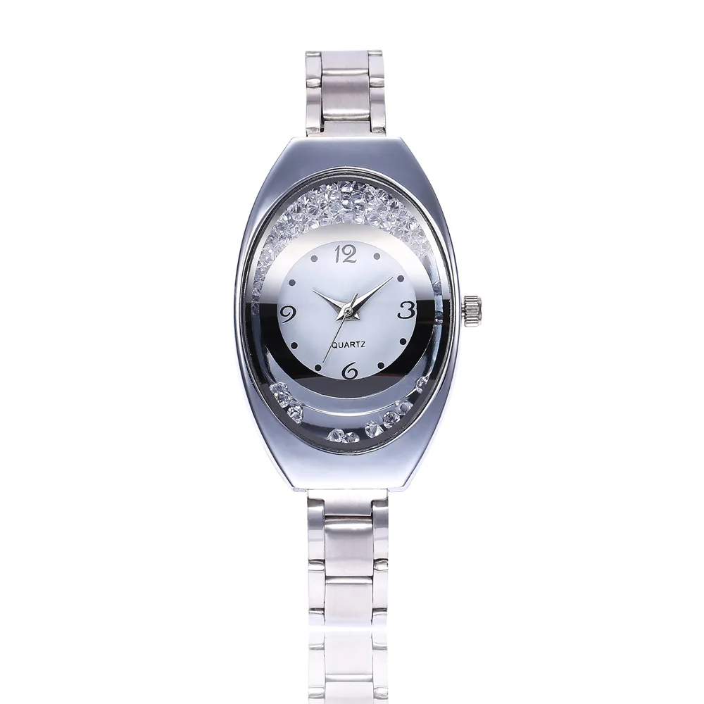 

New Fashion Women Watch Stainless Steel Band Wristwatch Quicksand Digital Dial Quartz Watch Girls Gifts Dress Clock Relogios
