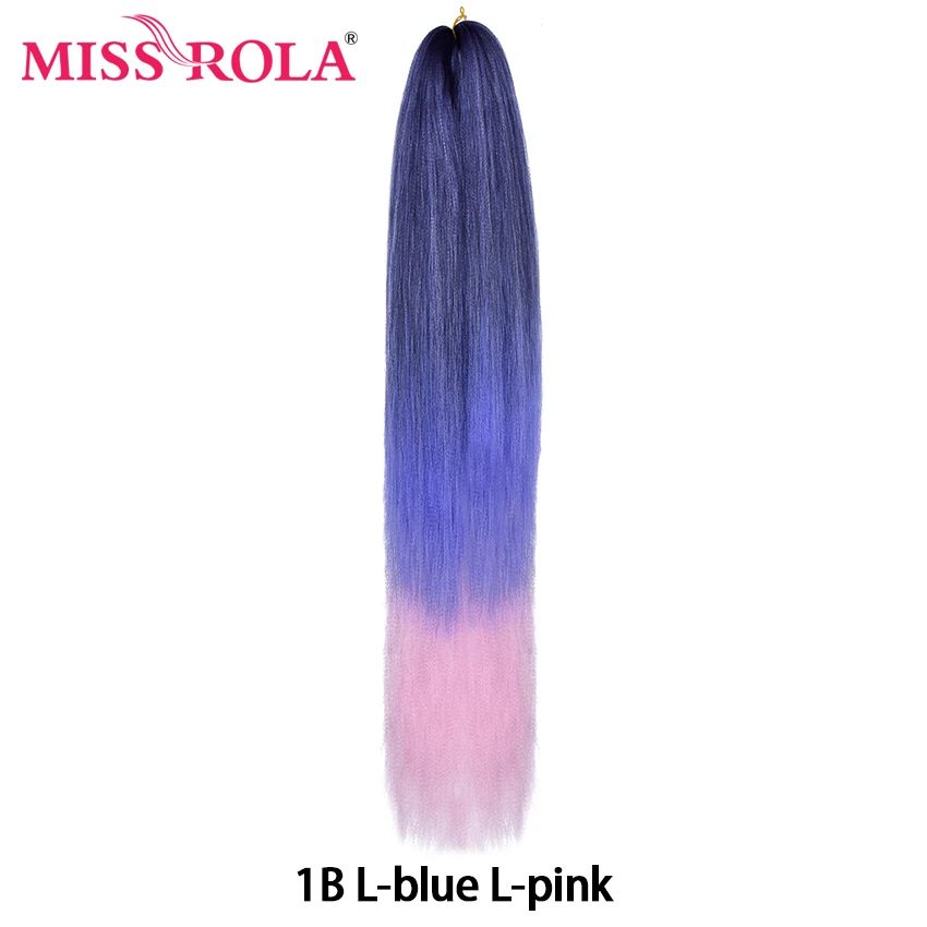 Miss Rola 24 Inches100 g Yaki прямые синтетические волосы для наращивания предварительно растянутые вязанные крючком огромные косы канекалон плетение волос - Цвет: #350