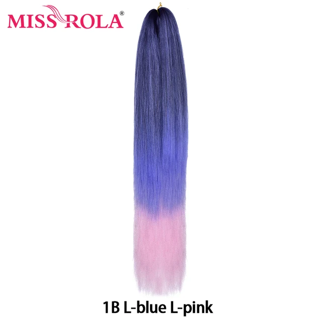 Miss Rola Synthetic Wholesale Bulk 5 Pieces 24 Inch 100g Stretched Jumbo Braiding Hair Kanekalon Pink Twist Braid Hair Extension #350