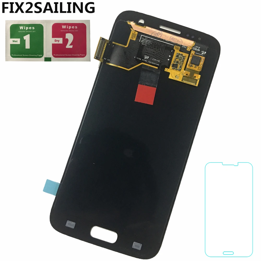 

For Samsung Galaxy S7 G930A G930F SM-G930F LCD Display AMOLED 100% Tested Working LCD+Touch Screen Digitizer Assembly Sticker