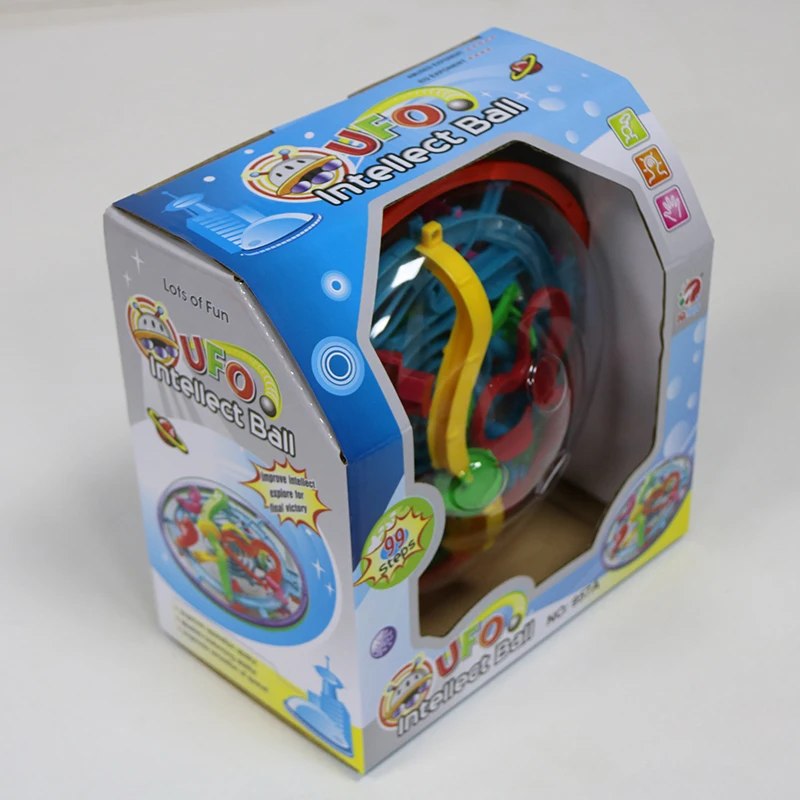 

3D magic labyrinth ball 99 levels intellect ball rolling ball puzzle game brain teaser kids learning educational toy orbit game