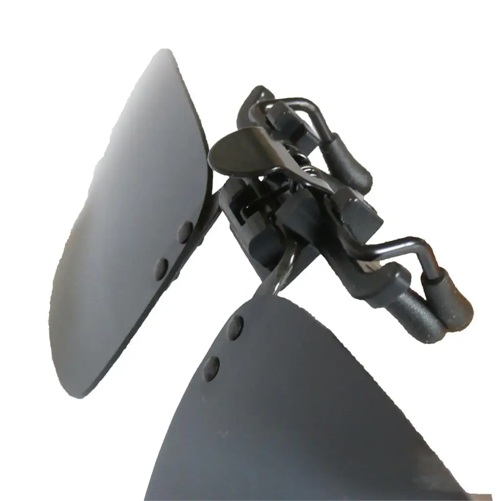 MYTL Polarized Rimless Rectangle Gray Lens Flip Up Clip on Sunglasses Eyeglass