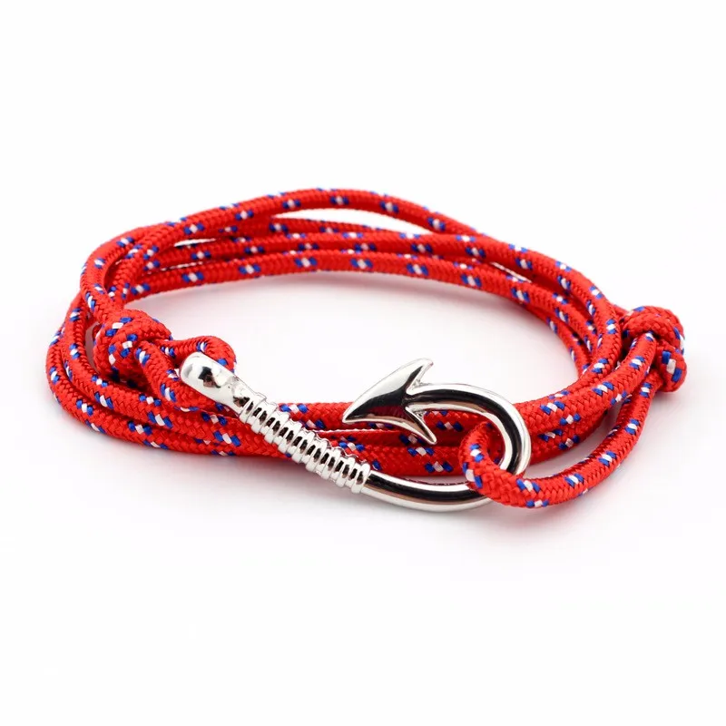 TANGYIN Модный популярный многослойный веревочный браслет якорь надежды морячок якорь браслеты для мужчин для женщин лучший подарок браслет с крючком