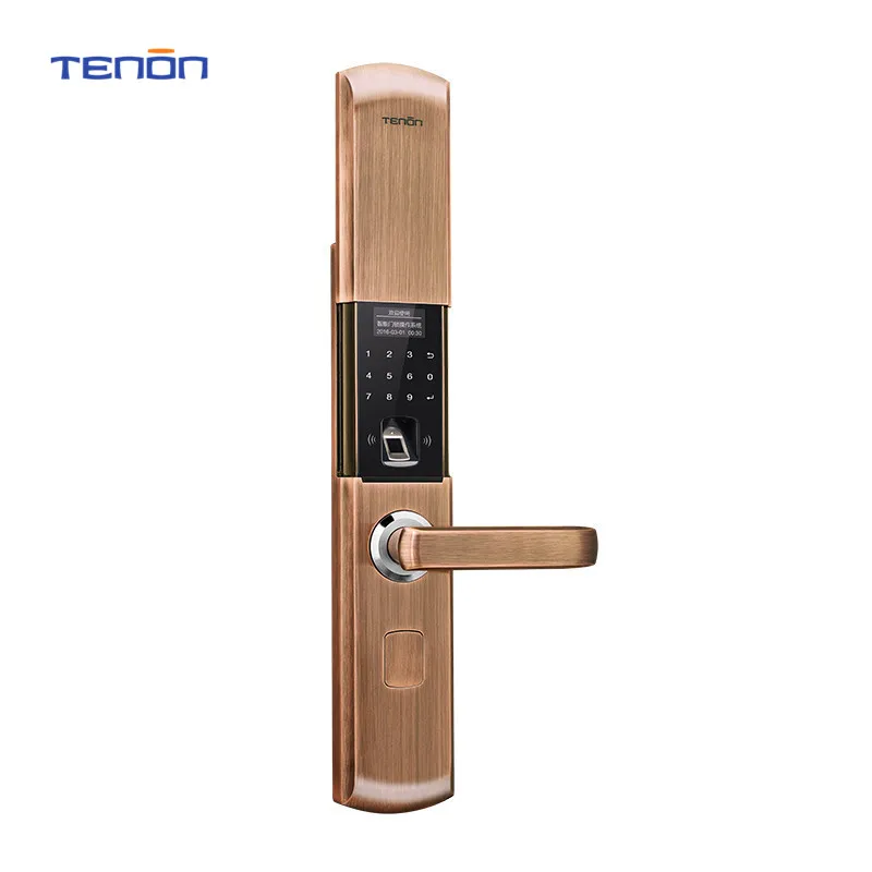

NEW T8E Green Bronze/ Champagne Gold/Red Bronze Intelligent Electronic Combination Lock Fingerprint Door Lock Anti-theft lock