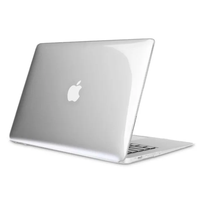 Матовый однотонный прорезиненный Жесткий Чехол для Apple Macbook Air Pro retina Touch Bar 11 12 13 15 дюймов чехол для ноутбука - Цвет: crystalClear