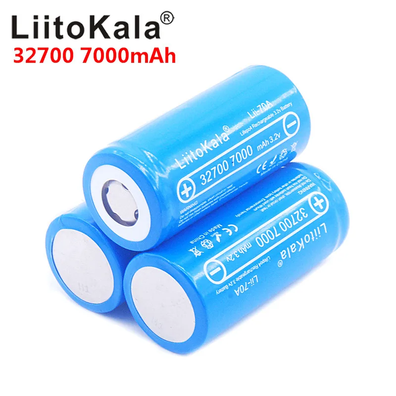 Новинка LiitoKala Lii-70A 32700 3,2 v 7000mAh lifepo4 аккумуляторная батарея 5с разрядка батарея для резервного питания фонарик