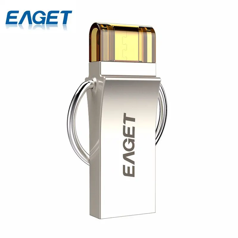 

EAGET V90 16GB 32GB 64GB USB Flash Drive USB 3.0 OTG Smartphone Pen Drive Micro USB Portable Storage Memory Metal USB Stick