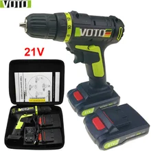 21V power tools Cordless Drill electric Drill Electric Mini electric drilling Batteries Screwdriver Handheld drill Eu plug