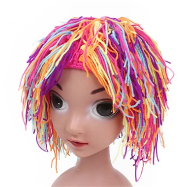 Eva2king Лидер продаж Хэллоуин вечерние Детские ручной работы парик Шапки высокое качество HatFor Детский костюм для вечеринок подарок игрушки для детей - Цвет: colorful
