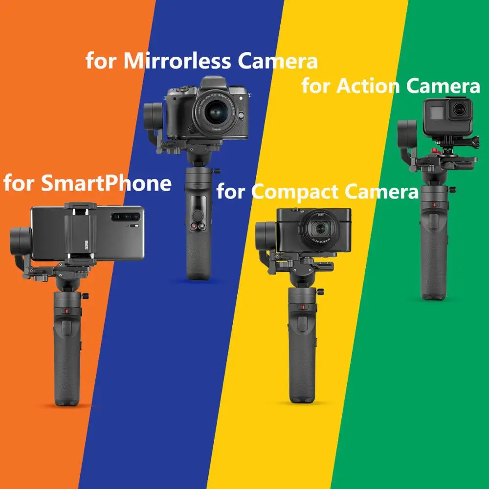  Zhiyun Crane M2 3-Axis Handheld Gimbal Stabilizer for Mirrorless Cameras / SmartPhone / Action Came