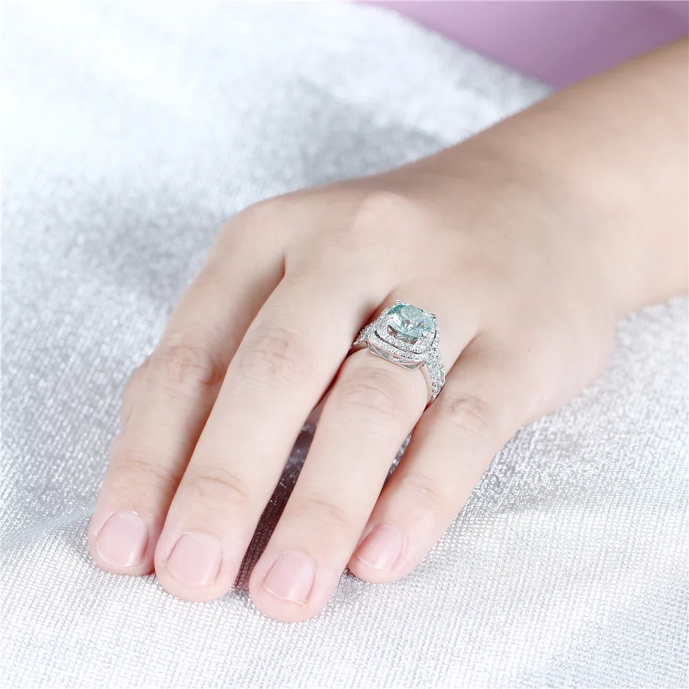moissanite engagement ring set (8)
