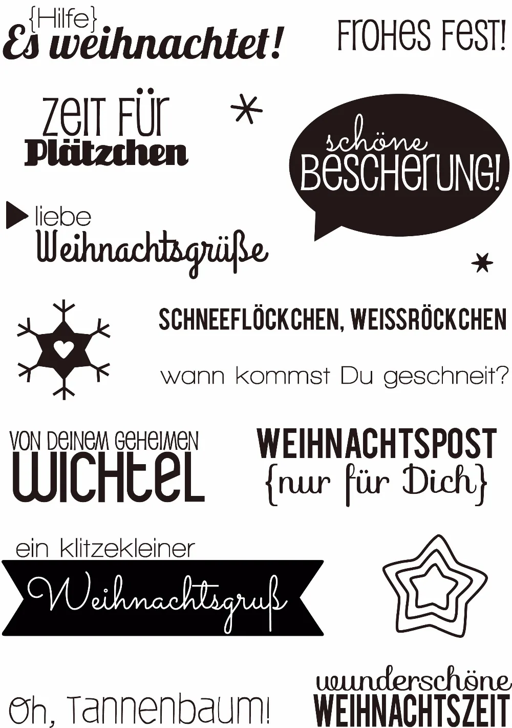 

German word Transparent Clear Silicone Stamp/Seal for DIY scrapbooking/photo album Decorative clear stamp A144