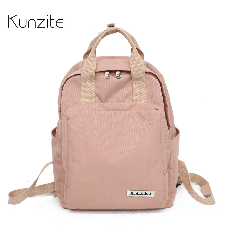 KUNZITE Брендовые женские нейлоновые рюкзаки женская школьная сумка на плечо рюкзак