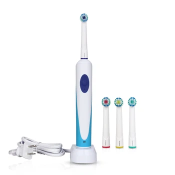 

New Rotation Electric Adluts Toothbrush with 4 Heads Oscillation Rotary Toothbrushes Oral Care Tooth Deep Cleaning Waterproof