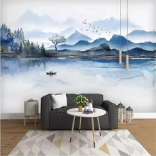 New ink landscape background wall professional production mural factory wholesale wallpaper mural poster photo wall New ink landscape background wall professional production mural factory wholesale wallpaper mural poster photo wall