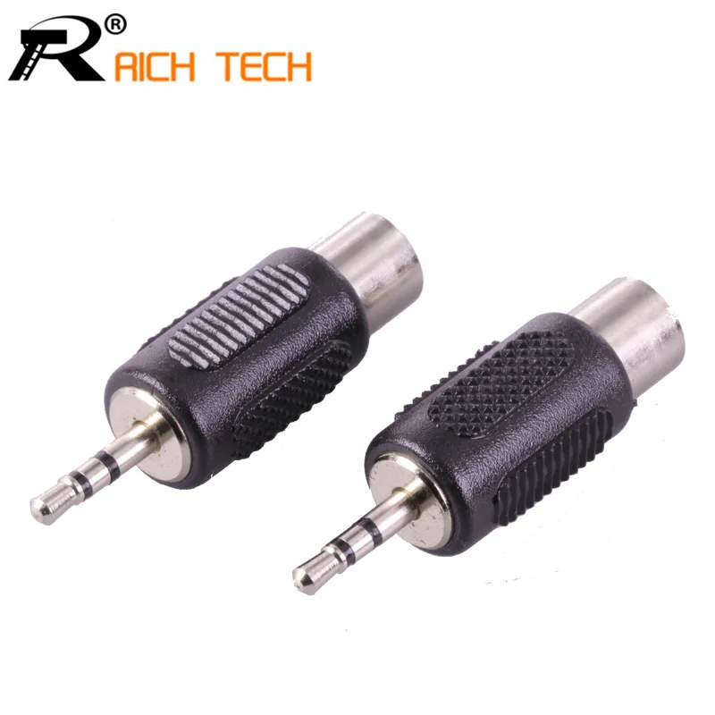 

10Pcs RCA Connector Audio/Video Adapter Jack 2.5 MM Stereo Plug to RCA Female Jack High quality Earphone plug DIY play