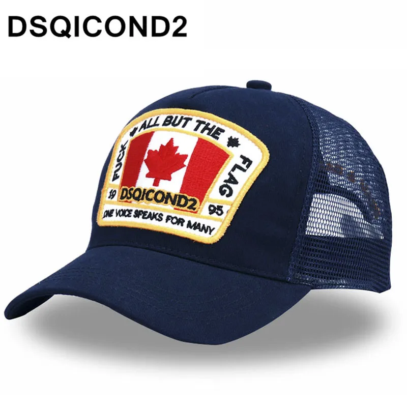 

DSQICOND2 Maple Leaf Mesh Baseball Cap DSQ Letters High Quality Men Women Cap Custom Design ICON Logo Cap Bonnet Homme Dad Hat
