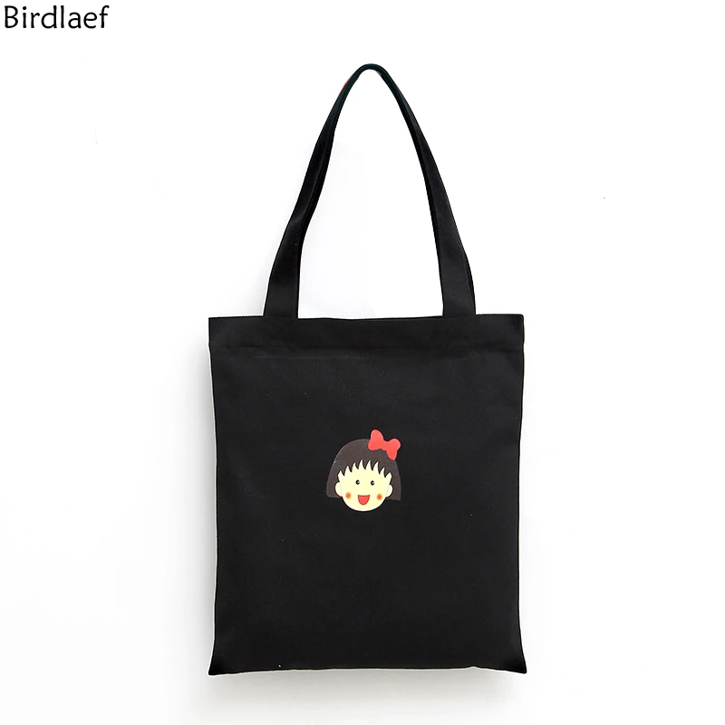 Birdlaef Женщины Холст Сумки мультфильм Печатных Плечо сумка Женская Большая