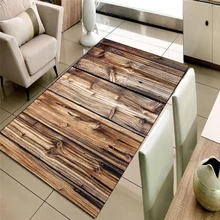 Else старинное коричневое дерево Деревянный 3d узорчатый принт Нескользящая микрофибра для гостиной декоративный современный моющийся коврик