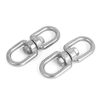 

UXCELL 2 Pcs 5Mm Thickness 304 Stainless Steel Double End Chain Swivel Boat Sea Anchor