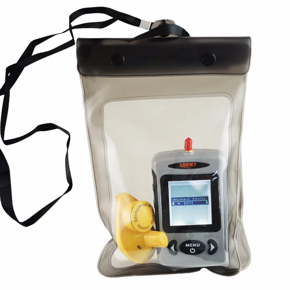 

FFW-718 LUCKY Fish finder Russian Digital 120M (393ft) Wireless Sonar Sensor Fish Finder with Waterproof Bag