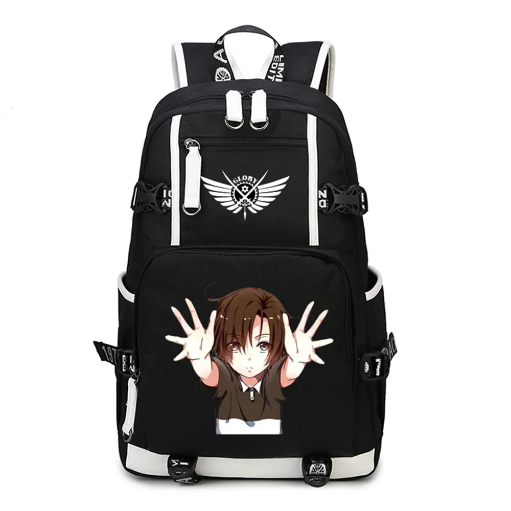 

Men Women Students Travel Daypack Black Oxford Japan Anime The Kings Avatar Backpack for Fans