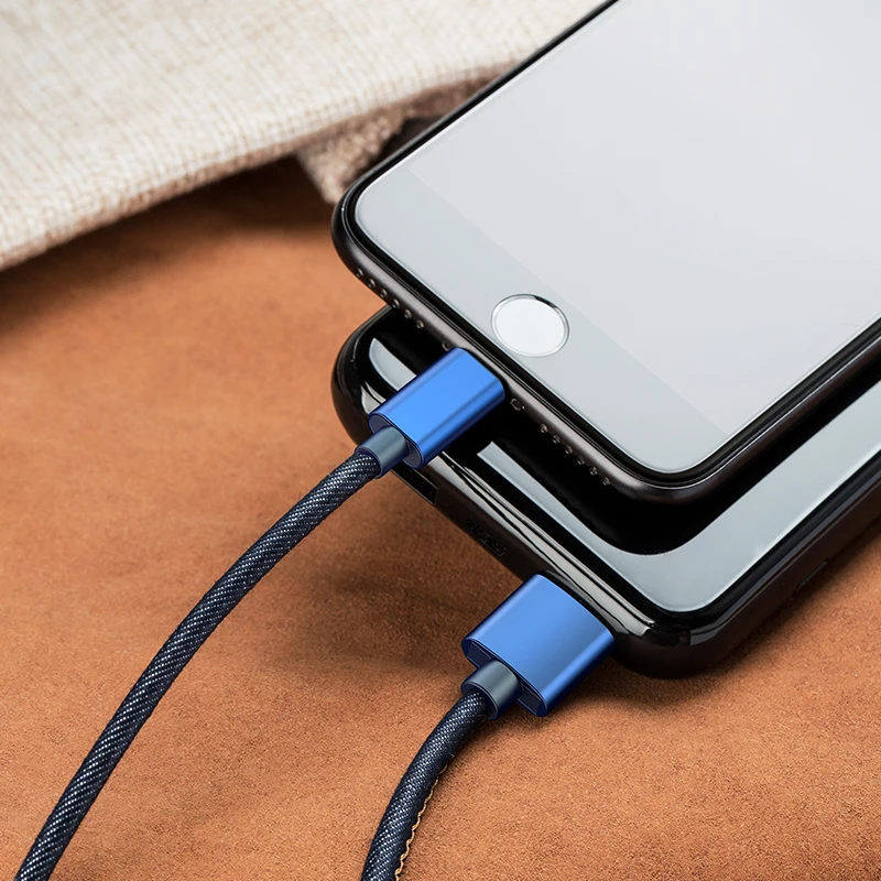 USB кабель для зарядки GUSGU 2 в 1 iPhone устройства Micro мобильный телефон кабели передачи