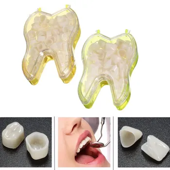 

50pcs/box Temporary Crown Anteriors Front Molar Posterior Tooth Nature Color Teeth Whitening Dental Materials Dentist Products