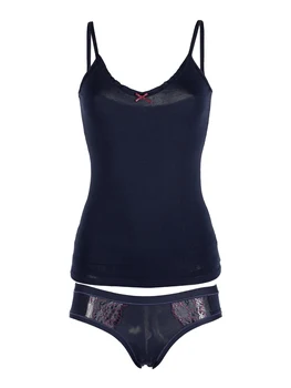 

Tank Top off shoulder fine + briefs with lace-suit underwear