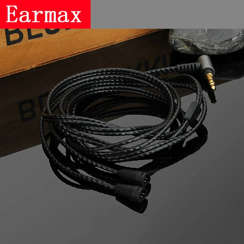 Earmax 3 5 мм 4 Кабель наушников Модернизированный HIFI Аудио наушники Lossless 1.2M OCC