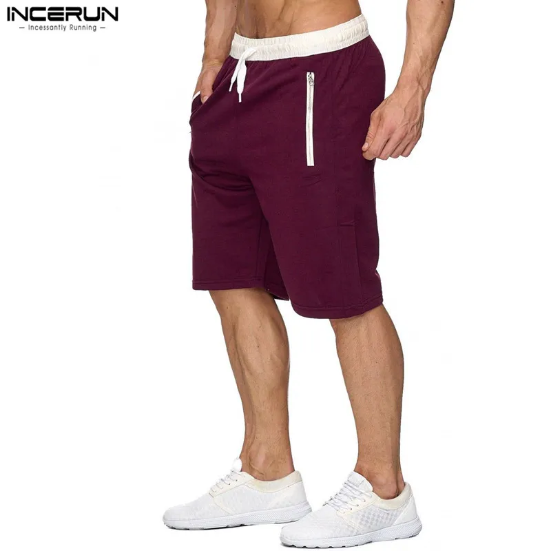 Summer Beach Shorts Men 2017 Casual Brand Bermuda Shorts Solid Color Zipper Pockets Mens Short Sweatpants Homme Male Big Size