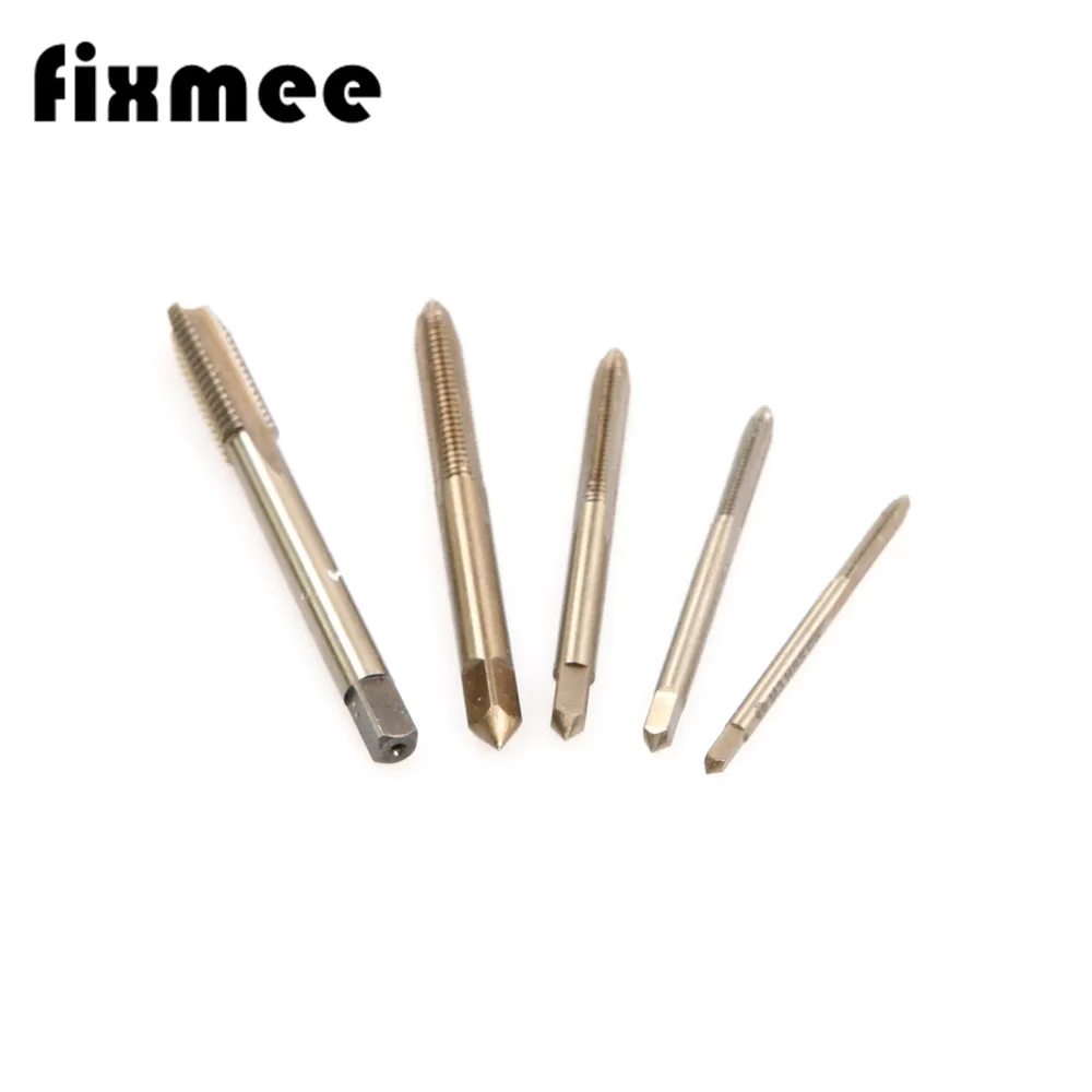 

Professional Screw Thread Metric Plug Tap M3 M4 M5 M6 M8 High Hardness HSS-CO wear resistant Cobalt Coated Taps for Machine