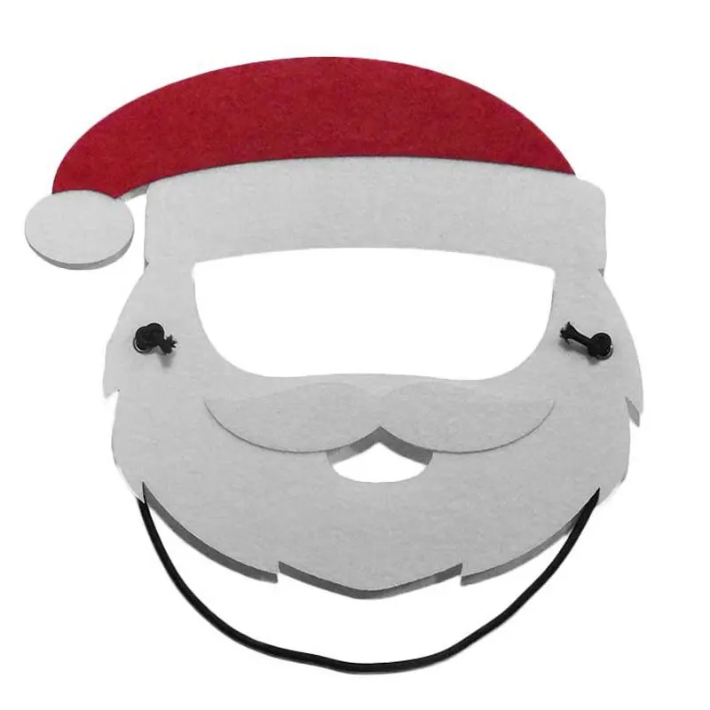 5 шт. Рождественская Маскарадная маска Санта-Клаус со снеговиками, с северными оленями Рождественская елка маски на пол-лица новогодние вечерние DIY Подарочные наряды Декор