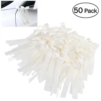 

50pcs Delicate Wedding Pew End Bowknots Ribbon Bows Cars Chairs Decorations