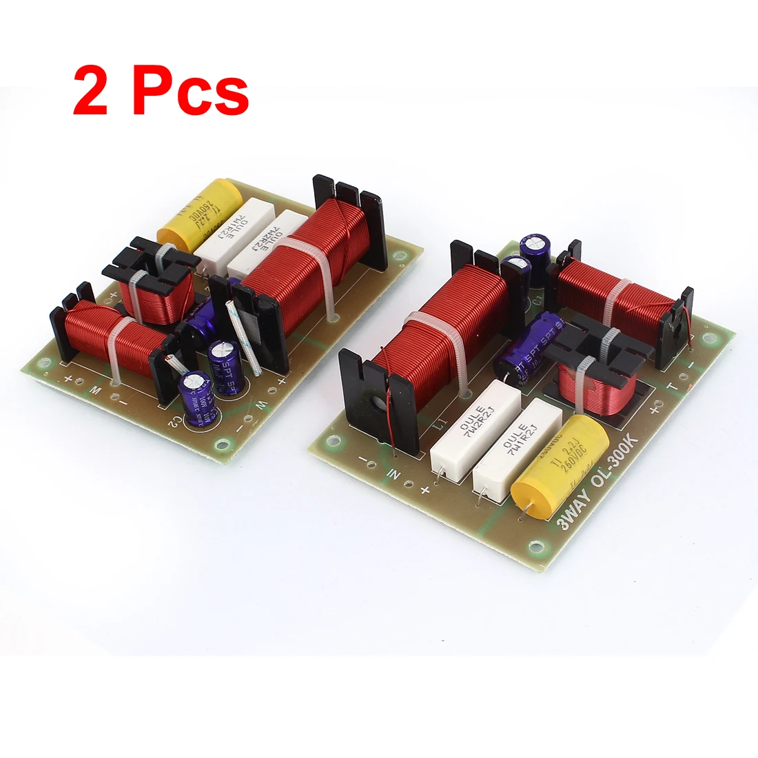 

UXCELL Pair 180W Hifi Crossover Filters Frequency Divider 3-Way Speaker System Audio