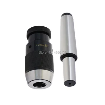 

1Sset #2 MT2 MT3 MT4 morse tapper shank M10 M12 M16 MTB3 B22 chuck Keyless B22 Drill Chuck Self Tightening