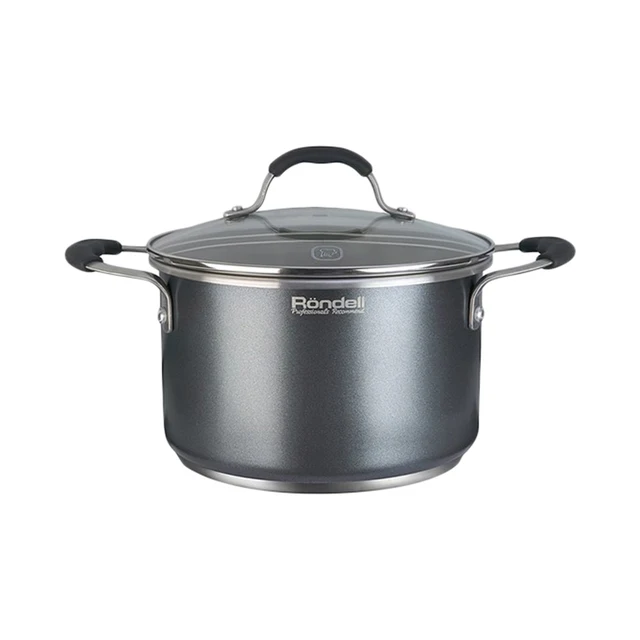 Кастрюля с крышкой Rondell Stern RDS-010 20 см (объём 3,9 л) | для всех типов плит