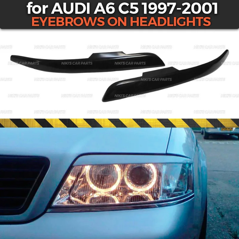 Накладка на фары для Audi A6 C5 1997 2001 накладка ресницы из АБС пластика декоративное