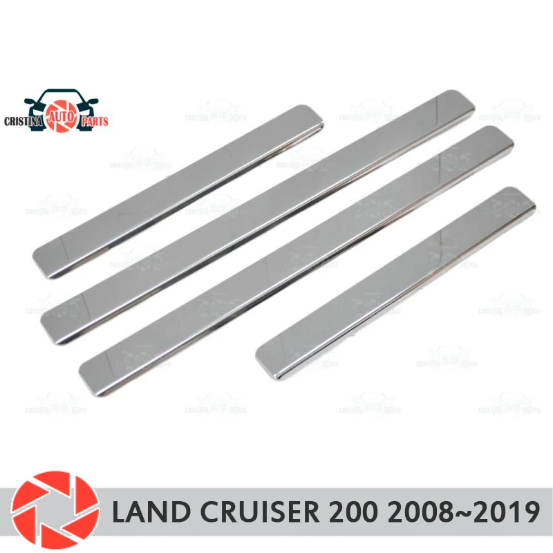 Дверные пороги для Toyota Land Cruiser 200 2008 ~ 2019 Ступенчатая пластина аксессуары