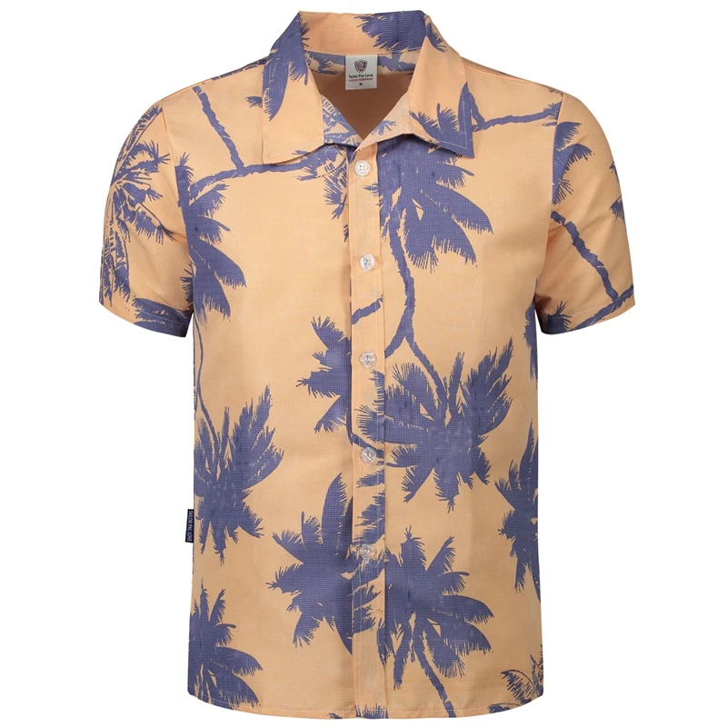Mens Hawaiian Shirt Male Casual camisa masculina Printed
