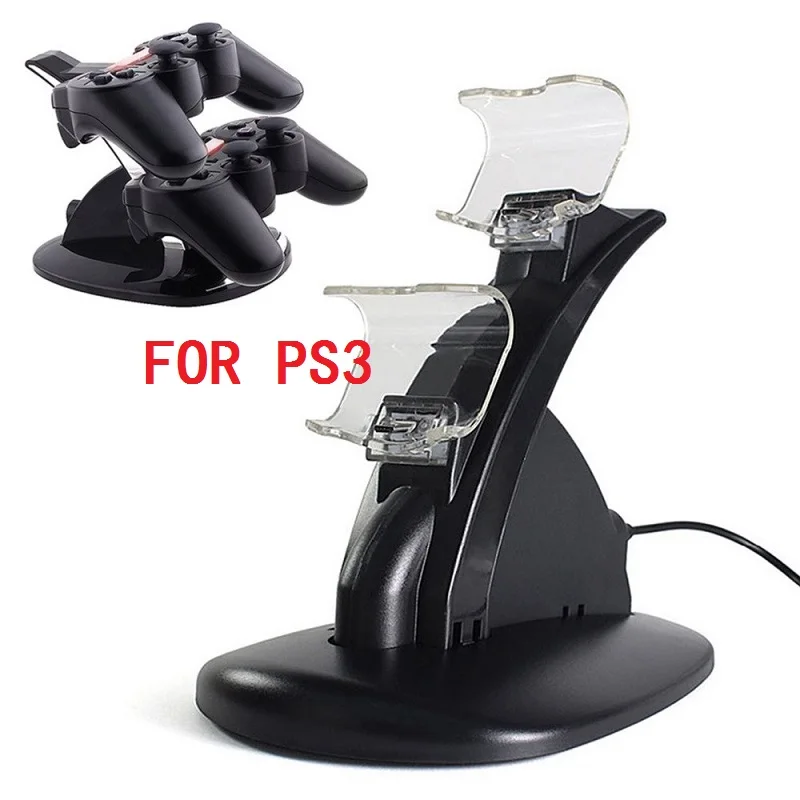 LED-Light-Dual-USB-Charging-Dock-station-for-PS3-PS-3-controller-Stand-Holder-Charger-For
