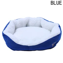 Мягкая ткань хлопок кошка кровать Флисовая теплая подстилка для домашних животных плюшевый коврик маленькая кровать для собак дом кошка домашние коврики товары для сна
