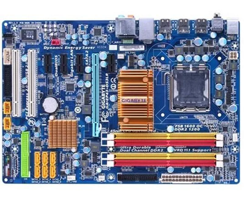 Для Gigabyte GA EP43 DS3LR оригинальная б/у материнская плата для настольного компьютера DS3