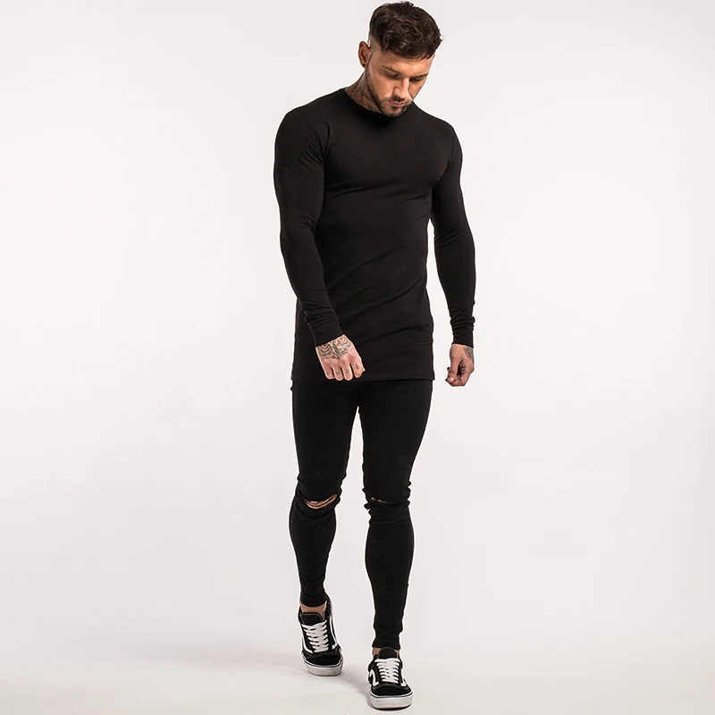 black spandex long sleeve shirt