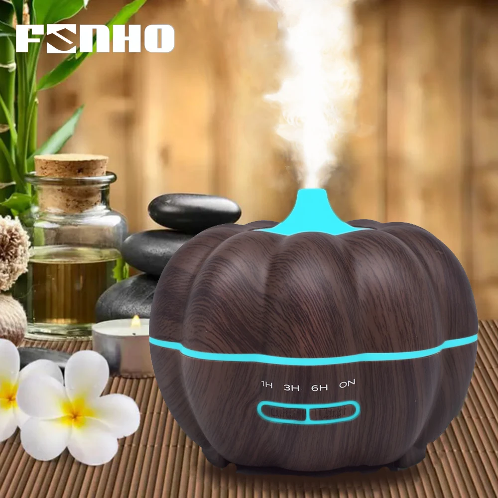 

FUNHO 350ml Air Humidifier Essential Oil Diffuser Umidificador De Ar Aromatherapy Mist Maker Change Color LED Light Home NG