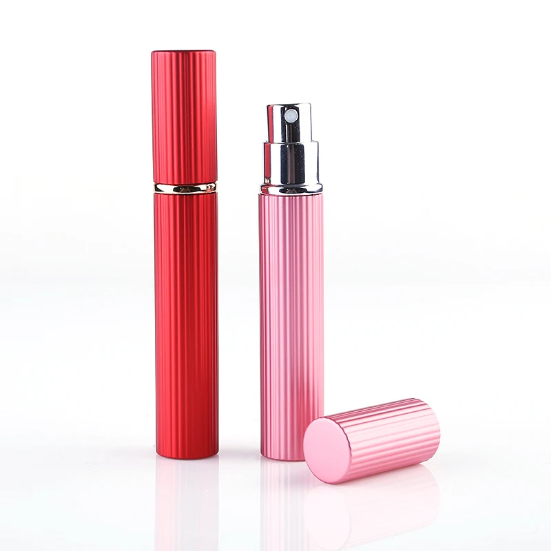 

1pcs 10ml Travel Portable Mini Aluminum Perfume Bottles With Spray Refillable Empty Bottles Glass liner