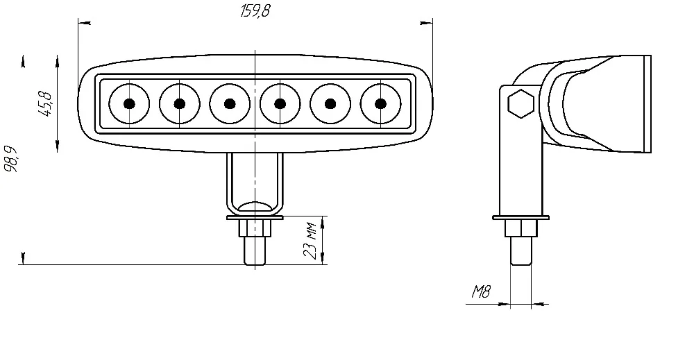 2pieces 18w DRL LED Work Light 10-30V 4WD 12v for Off Road Truck Bus Boat Fog Light Car Light Assembly ATV Daytime Running Light