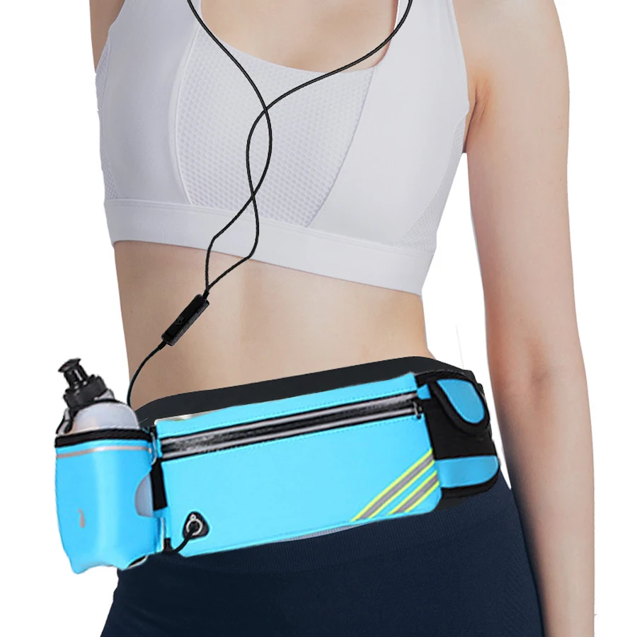 NEWBOLER Running Bag Women Sports Female Waist Bags Walking Camping gym